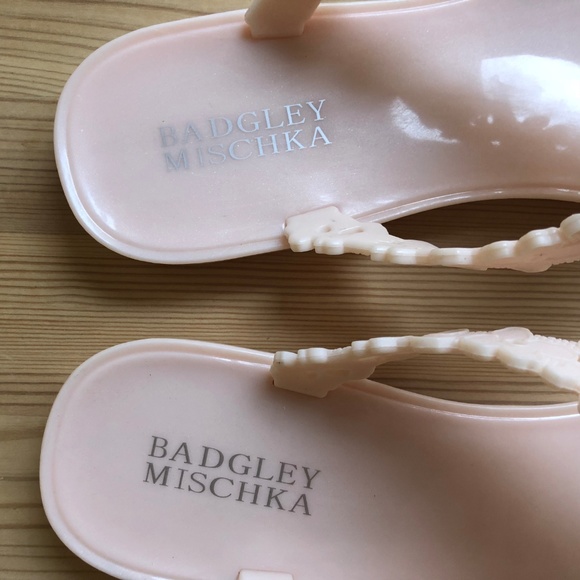 NEW Badgley Mischka Bali Jelly Flip Flops - Picture 6 of 7